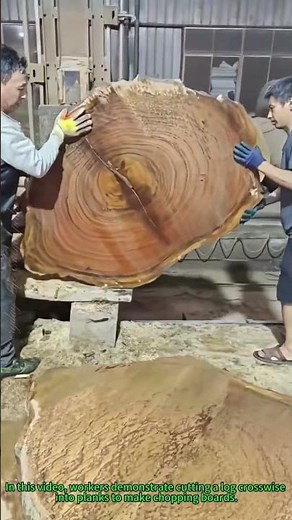 Log to Chopping Board: Watch How to Cut Wood Crosswise for Unique Cutting Boards in Seconds