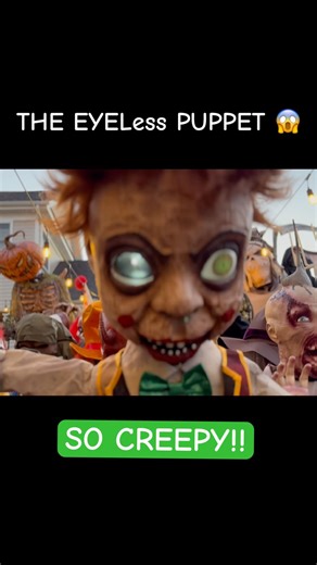 This EYELess Puppet Animatronic Is TERRIFYING 😱 | Bobby Strings Spirit Halloween