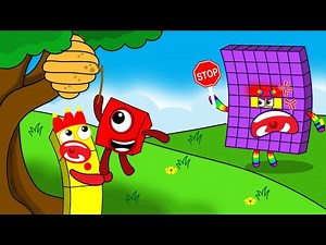 Watch out for Dangers Numberblocks 1 3 | Numberblocks fanmade coloring story