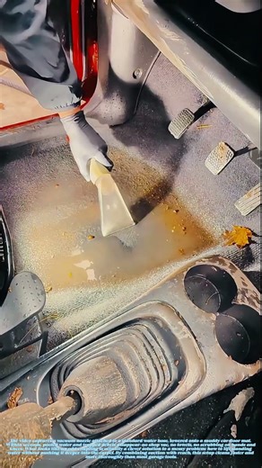 Vacuum Meets Hose Pipe: Cleaning a Car Floor Like You Never Have Before