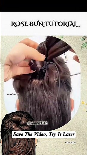Flower Bun Tutorial-Beautiful Braided Rose Bun Hairstyle #FlowerBun #RoseBun #BraidedBun