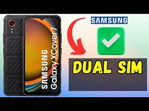 Dual Sim Card Settings Samsung Galaxy Xcover 7 || How to set dual sim options || Dual sim