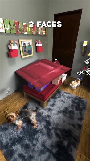 Minecraft Cloth Simulation 2-4096 faces #minecraft #cloth #3d #disney #animation