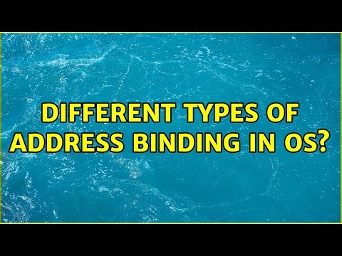 Different types of address binding in OS? (2 Solutions!!)