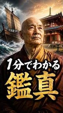 1分でわかる鑑真 #歴史 #一分でわかる #プチ知識 #雑学 #小学生テスト #解説 #学び