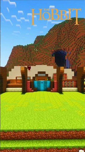 Build Hobbit Hole 💍 #lordoftherings #minecraft