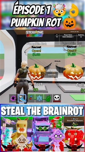 5 Pumpkin Rot ÉPISODE 1🎃#shorts #fortnite #stealabrainrot #brainrot #youtube #opening #halloween