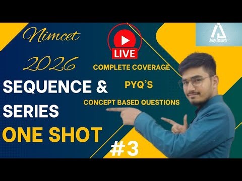Nimcet 2026| Sequence and Series | One Shot | Vijaypal Choudhary