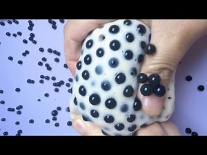 ASMR Beaded Slime Ball Pressing Super Relaxing & Addictive