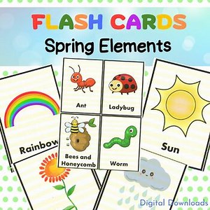 Spring Vocabulary Flash Cards