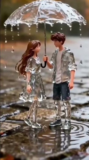 Love in the Rain 💕 | Beautiful Couple Moment | #shorts