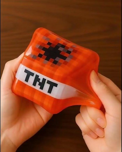Squishy Minecraft TNT Jelly #amsr #minecraft
