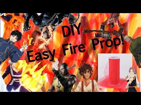 DIY Easy Cosplay Fire Prop Tutorial! (Fast and Cheap)