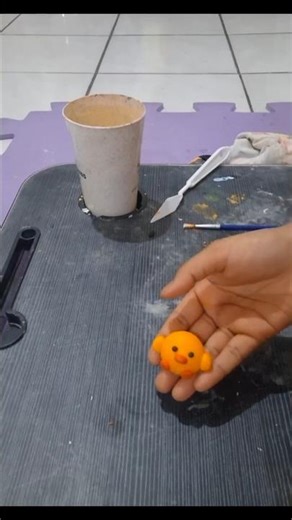 How to create Miniature Duck 🐥 with clay #shorts #diy #claycharms #clayart