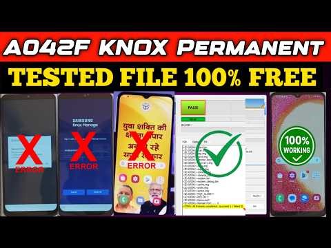 Samsung A042F Knox Manage Unlock 2026 🔥 100% Free Tested File | Government Phone Fix | Permanent