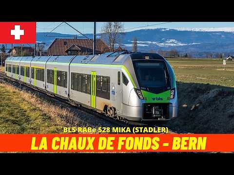 Cab Ride La Chaux-de-Fonds → Bern (Switzerland, November 2025) train driver's view 4K