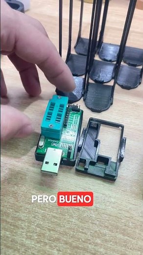 Impresiones 3D: soportes, carcasa CH341 y tapas DRAG-3. Econo Tecno Quilmes
