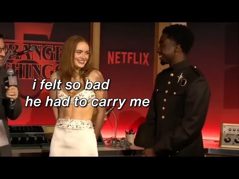 Sadie Sink and Caleb McLaughlin giving us irl Lumax like it's muscle memory | pt 3