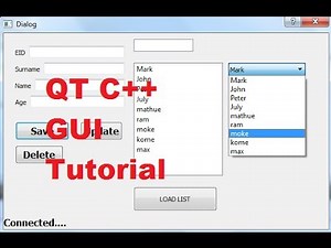 QT C++ GUI Tutorial 19- How to Link QComboBox with sqlite Database values