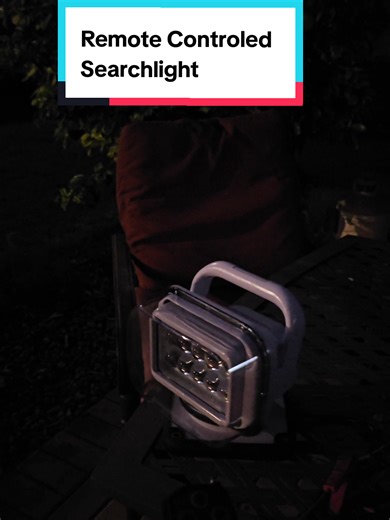 Remote Controled Searchlight thats magnetized. plugs into your cigarette lighter or you can hardwire to your battery. super Bright 5000 lumens. Remote can be used over 300 feet away. so useful. so many applications. super affordable. Built to last #tiktokshopcreatorpicks #dealsforyoudays #tiktokshoprestock #musthave #fypシ゚viral