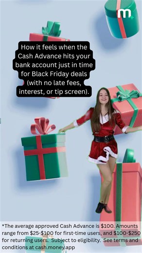 You may be eligible for a Cash Advance up to $250*. There are no sign-up fees, no credit check, no interest, and no tipping. No nonsense, just money when you need it. Apply today to see if you qualify! | Money App - Cash Advance