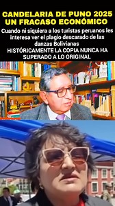 Puno ¿tiene música? La realidad que no tienen compocisiones propias en todo el siglo XX y mucho menos siglos atrás, copiaron todo de Bolivia y lo que les interesa es lucrar con la cultura boliviana, pero el karma existe cada año tienen perdidas económicas y no ganan nada. Los que ganan son otros que no es el caso a analizar aqui. DEBEMOS TRABAJAR EN LA PROTECCIÓN DE DERECHOS DE AUTOR, ASI LOS PUNEÑOS Y PERUANOS CADA VEZ QUE USEN ALGO BOLIVIANO TENDRÁN QUE PAGAR. Atte Mauricio Alfaro #Bolivia #PU