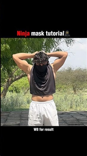 Ninja mask tutorial easy version🔥