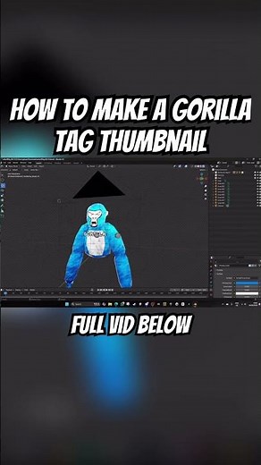 How to make a gorilla tag thumbnail | full tutorial in description #shorts