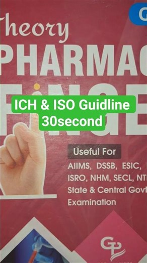 Quality Guidelines ICH&ISO ||📚🔥🥶✅ #shorts #viral #study #exams #studymotivation #studytips #explore