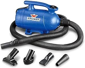 XPOWER 2-in-1 Pet Dryer and Vacuum, 2 HP, 2 Speed