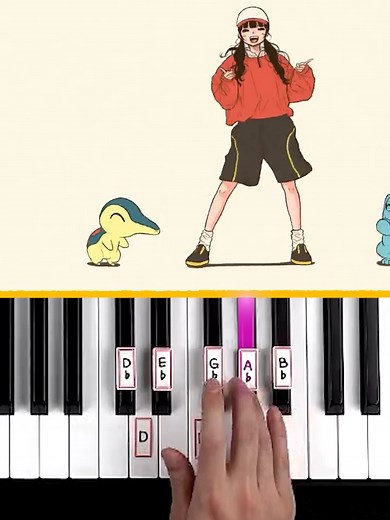 Easy Pokemon Piano Tutorial: Poke Dance
