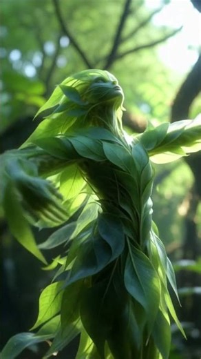 Verdant Whirl — The Abstract Dance of Leaf Spirits