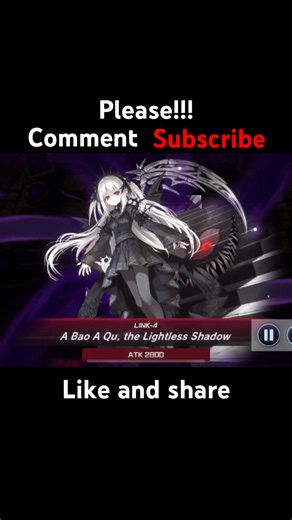 A Bao A Qu, The Lightless Shadow Animation #yugioh #masterduel #gaming