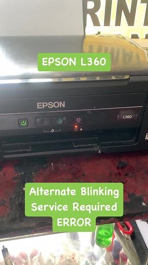2.2K views · 31 reactions | Epson L360 alternate Blinking light service required RESET #reels | GJR Printer Repair | Facebook