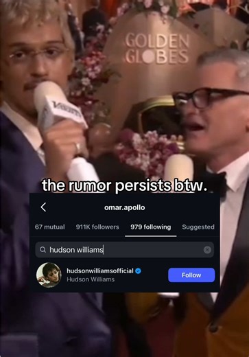 omar has officially followed #hudsonwilliams on tiktok 👀 #omarapollo #heatedrivalry