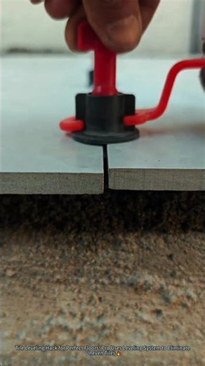 Tile Leveling Hack for Perfect Floors! Pro Uses Leveling System to Eliminate Uneven Tiles 🔥