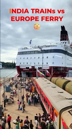 Indian Train vs Europe Ferry 😳 | Viking Gabriella