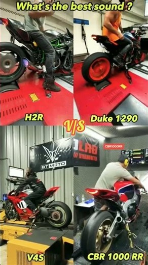 Sound test H2r, Duke 1290 , v4s , cbr1000rr ? #fyp #h2r #duke1290 #v4s #cbr1000rr #kavashaki #viral