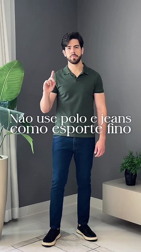 Matheus Freitas | Moda Masculina on Instagram: "Polo e jeans não são peças para usar como esporte fino! O look social é o ideal nesse caso! #modamasculina #estilomasculino #esportefino"
