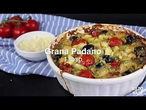 Keto Mediterranean Pesto Chicken Casserole with Feta Olives Low Carb Recipe