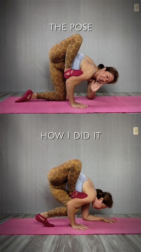 Hook the foot, open the hip, strike the pose. Because why not? #THEPOSE #lizardpose #hipopening #hipopeningyoga #yoga #flexibility #yogapractice #lizardposevariation #yogafortighthips #fitness | Letlet Yoga