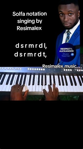 Solfa notation singing by Resimalex #respectialexander #musicteacher #resimalex_music