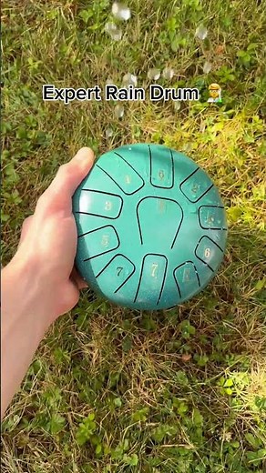 The second one is peaceful 😊🌦️ #raindrum #instrument #garden #home