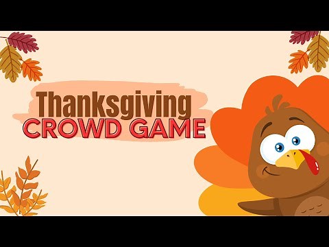 Thanksgiving – Crowd Game & Icebreaker for any Youth Group or Party