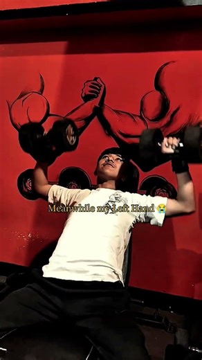 Left side dominant.Training both sides for balance and strength.#shorts #gymshorts #fitnessjourney