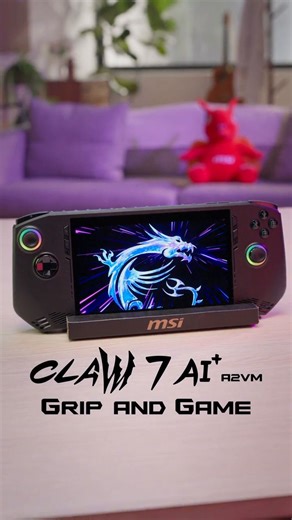 2.3K views · 32 reactions | MSI Claw 7 AI+ — your all-in-one gaming handheld. A 7” handheld that weighs just 675g, powered by Intel® Core™ Ultra 7 processor (Series 2) with XeSS support. Dual Thunderbolt™ 4, up to 19 hours of battery life. Portable. Powerful. Versatile.  https://msi.gm/SC61DBA7 | MSI Gaming | Facebook