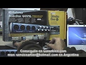 AudioBox 44VSL de PreSonus actualizar firmware driver nuevo versión 1.2 informa Artier