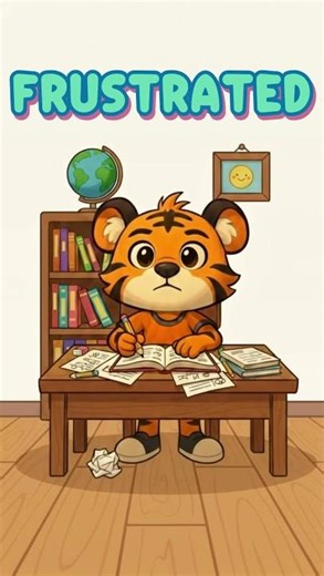 Learn 5 Big Words About Expressions! 🐯💛 | Little Tiger Teaches Expressions #shorts