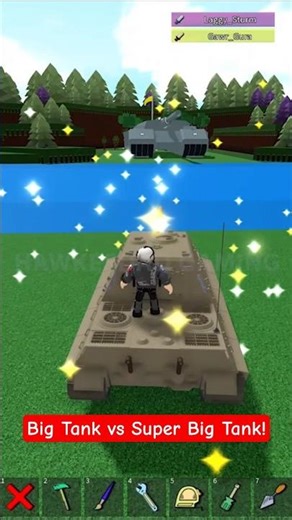 Roblox Build a Boat for Treasure German Big Tank vs Super Big Tank! #roblox #babft