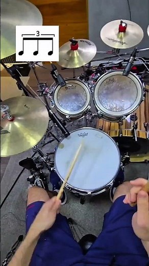 Subdivisions: quarter note, eighth note, triplet, sixteenth note, sextuplet, quarter note 🔥 #drum...